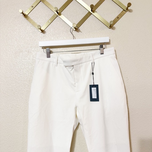 NWT John Varvatos Mercer Tailored Slim Pants in White Size 48 $498 MSRP Men’s - Picture 12 of 15
